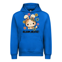 Cobalt bloom bestie cat Urban Hoodie - MaliasSmallBusiness