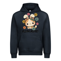 Navy bloom bestie cat Urban Hoodie - MaliasSmallBusiness