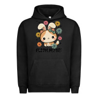 Pigment Black bloom bestie cat Urban Hoodie - MaliasSmallBusiness