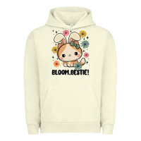 Pigment Pistachio bloom bestie cat Urban Hoodie - MaliasSmallBusiness