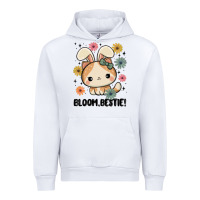 White bloom bestie cat Urban Hoodie - MaliasSmallBusiness