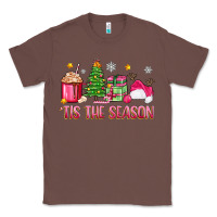 Chestnut 'tis the season pink christmas Classic Tee - Zillion Design Studio