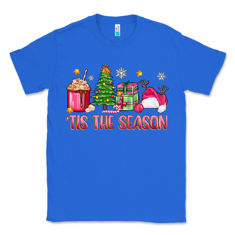 'tis The Season Pink Christmas Classic Tee by Zillion Design Studio | Teevron