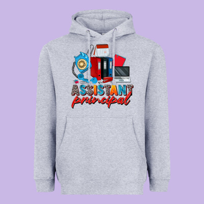 Assistant Principal Heavyweight Hoodie Designed By Zillion Design Studio