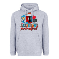 Heather Grey assistant principal Heavyweight Hoodie - Zillion Design Studio
