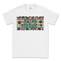 White dog mom english bulldog license plate template Classic Tee - BarkalooDesign