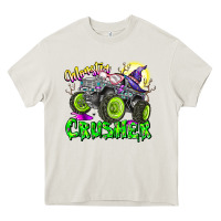 Cream Monster Crusher Heavy Core Tee - CowhideDigitalArt