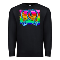 Black lgbtq gender gay symbol Premium Sweatshirt - HRA Design Shop