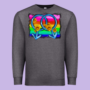 Lgbtq Gender Gay Symbol Premium Sweatshirt Designed By Hra Design Shop