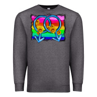 Charcoal Heather lgbtq gender gay symbol Premium Sweatshirt - HRA Design Shop