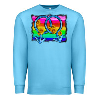 Ocean Blue lgbtq gender gay symbol Premium Sweatshirt - HRA Design Shop