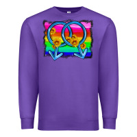 Purple lgbtq gender gay symbol Premium Sweatshirt - HRA Design Shop