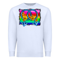 White lgbtq gender gay symbol Premium Sweatshirt - HRA Design Shop