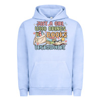 Pigment Grape Ice just a girl who brings books everywhere Urban Hoodie - MaliasSmallBusiness