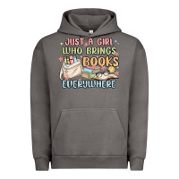 Pigment Tornado just a girl who brings books everywhere Urban Hoodie - MaliasSmallBusiness