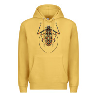 Antique Gold Acrocinus Beetle Illustrations Premium Hoodie - LillyAllenDesigns