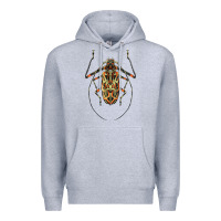 Acrocinus Beetle Illustrations Premium Hoodie | Teevron