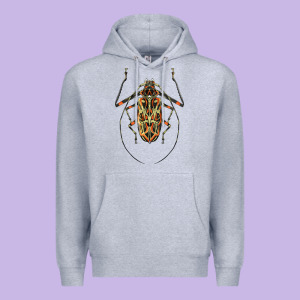 Acrocinus Beetle Illustrations Premium Hoodie Designed By Lillyallendesigns