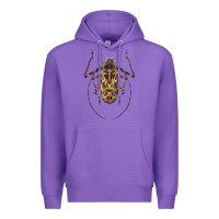Purple Acrocinus Beetle Illustrations Premium Hoodie - LillyAllenDesigns