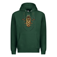 Sports Green Acrocinus Beetle Illustrations Premium Hoodie - LillyAllenDesigns