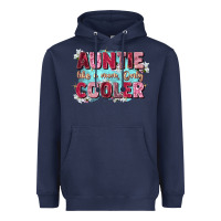 Navy auntie like mom only cooler Heavyweight Hoodie - Zillion Design Studio