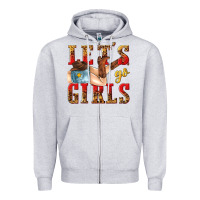 Heather Grey lets go girls tbw Zipper Hoodie - texasbilliewilder