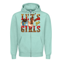 Seafoam lets go girls tbw Zipper Hoodie - texasbilliewilder