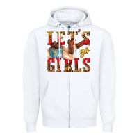 White lets go girls tbw Zipper Hoodie - texasbilliewilder