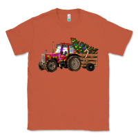 Copper Christmas Farm Tractor Classic Tee - RanaPortraitStore