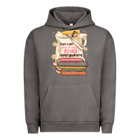 Pigment Tornado just a girl who brings books everywhere Urban Hoodie - MaliasSmallBusiness