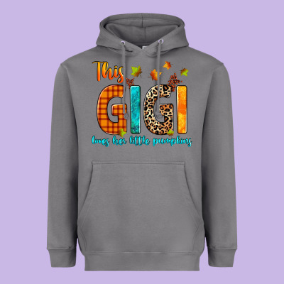 This Gigi Loves Her Little Pumpkins Heavyweight Hoodie Designed By Texasbilliewilder