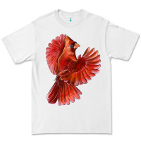 Flying Northern Cardinal Bird Premium Tee | Teevron