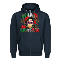Navy mama chingona Zipper Hoodie - Zillion Design Studio