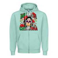 Seafoam mama chingona Zipper Hoodie - Zillion Design Studio