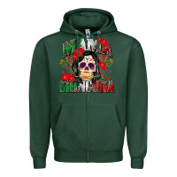 Sports Green mama chingona Zipper Hoodie - Zillion Design Studio