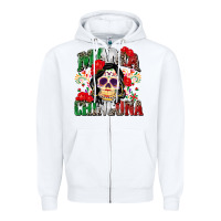 White mama chingona Zipper Hoodie - Zillion Design Studio
