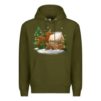 Army Green Christmas cookies Premium Hoodie - Jasminsmagicworld