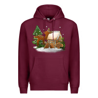 Burgundy Christmas cookies Premium Hoodie - Jasminsmagicworld