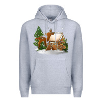 Heather Grey Christmas cookies Premium Hoodie - Jasminsmagicworld