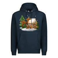 Navy Christmas cookies Premium Hoodie - Jasminsmagicworld