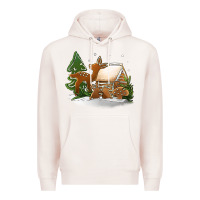 Pale Pink Christmas cookies Premium Hoodie - Jasminsmagicworld