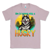 Lilac life is better with a husky Classic Tee - texasbilliewilder