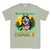 Matcha life is better with a husky Classic Tee - texasbilliewilder