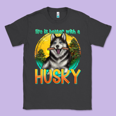 Classic Tee life is better with a husky