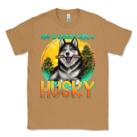 Toasted Coconut life is better with a husky Classic Tee - texasbilliewilder