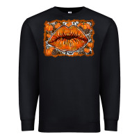 Black fall lips Premium Sweatshirt - RacoonDesign