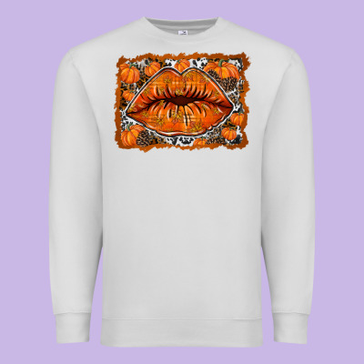 Fall Lips Premium Sweatshirt Designed By Racoondesign