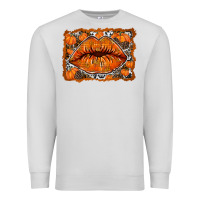 Dove Grey fall lips Premium Sweatshirt - RacoonDesign
