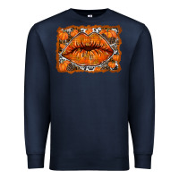 Navy fall lips Premium Sweatshirt - RacoonDesign