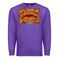 Purple fall lips Premium Sweatshirt - RacoonDesign